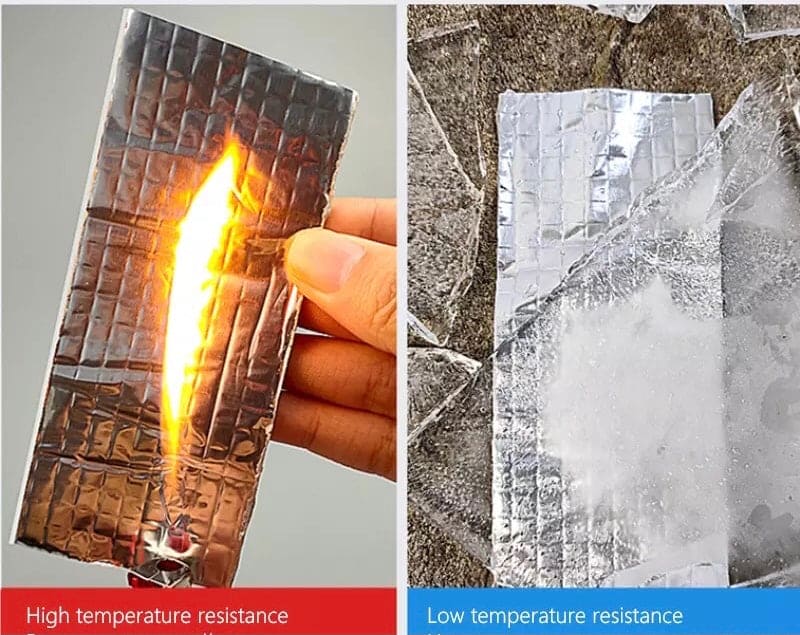 Aluminum Foil Butyl Rubber Tape, High Temperature Waterproof Leak Proof Tape, Nano Self Adhesive Tape, Duct Wall Crack Repair Flex Tape Aluminum Foil Butyl Rubber Tape, High Temperature Waterproof Leak Proof Tape, Nano Self Adhesive Tape, Duct Wall Crack Repair Flex Tape